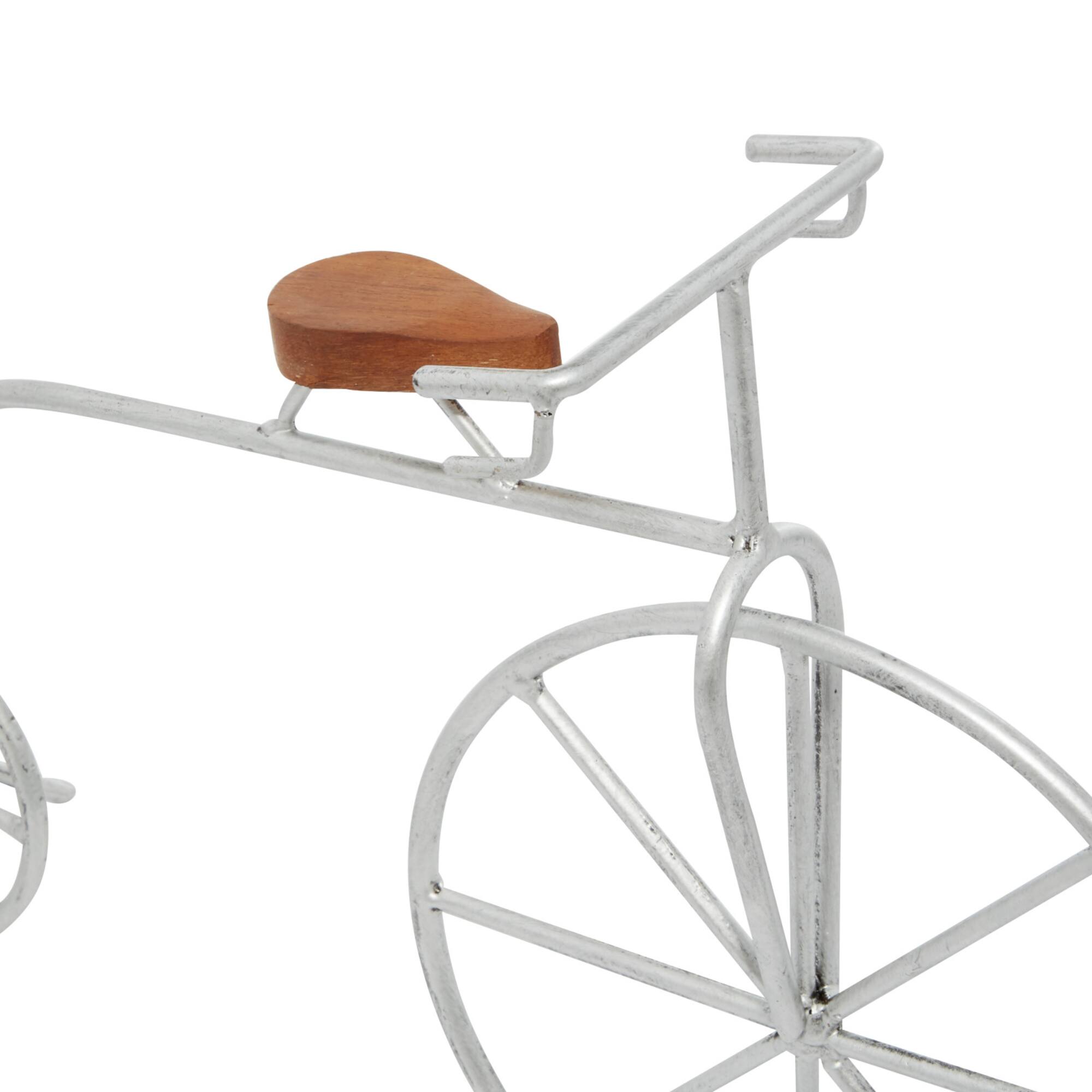 Gold and Silver Metal Contemporary Bicycle Set